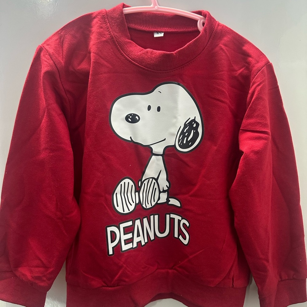 Brand New Peanuts Kids Red Sweater